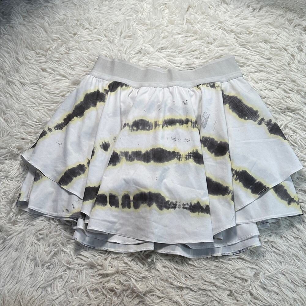 Lululemon Court Rival High-Rise Skirt *Long Transverse Yellow Multi